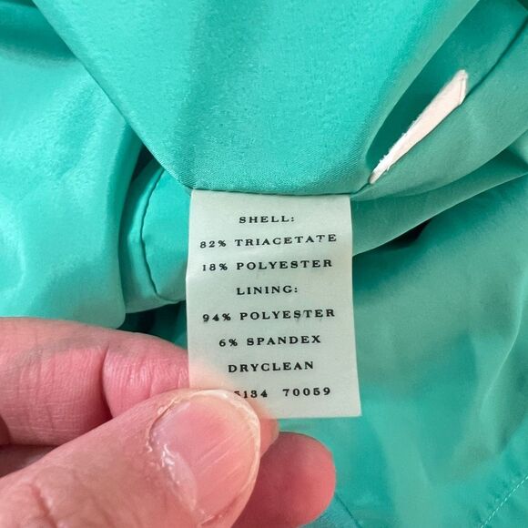 🔥🔥5 for $25🔥🔥 Ann Taylor blue green summer one flutter shoulder sheath dress - Picture 8 of 9